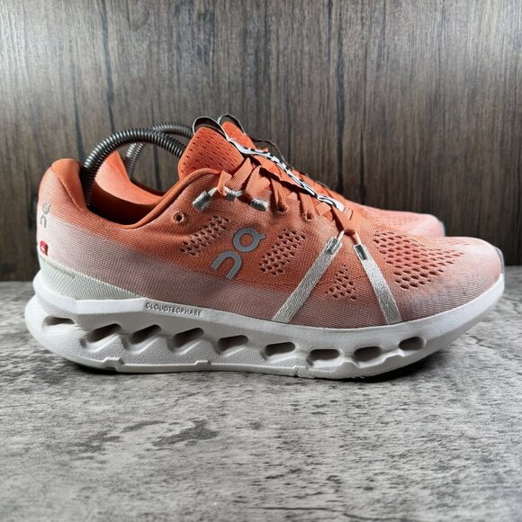 On Cloud Cloudsurfer Womens Sz 11 Auburn Frost Road Race Running Sneakers Shoes - Picture 3 of 10